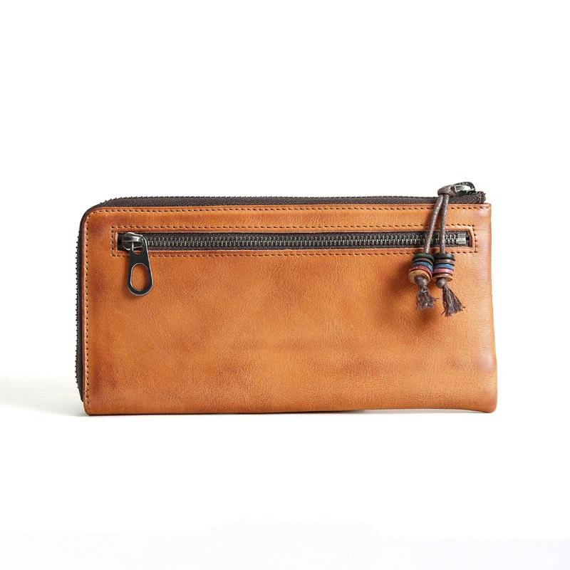 Genuine Leather Wallet Men Women Vintage Long Zipper Phone Purse Cellphone Clutch Bag With Coin Pocket Card Holder Male Female
Genuine Leather Wallet Men Women Vintage Long Zipper Phone Purse Cellphone Clutch Bag With Coin Pocket Card Holder Male Female