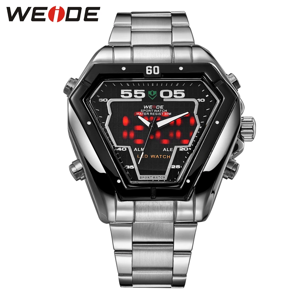 WEIDE Men Watch Fashion Luxury Men Quartz Stainless Steel Strap Analog Digital Date Calendar Waterproof Watch Luxury Brand Watch
WEIDE Men Watch Fashion Luxury Men Quartz Stainless Steel Strap Analog Digital Date Calendar Waterproof Watch Luxury Brand Watch