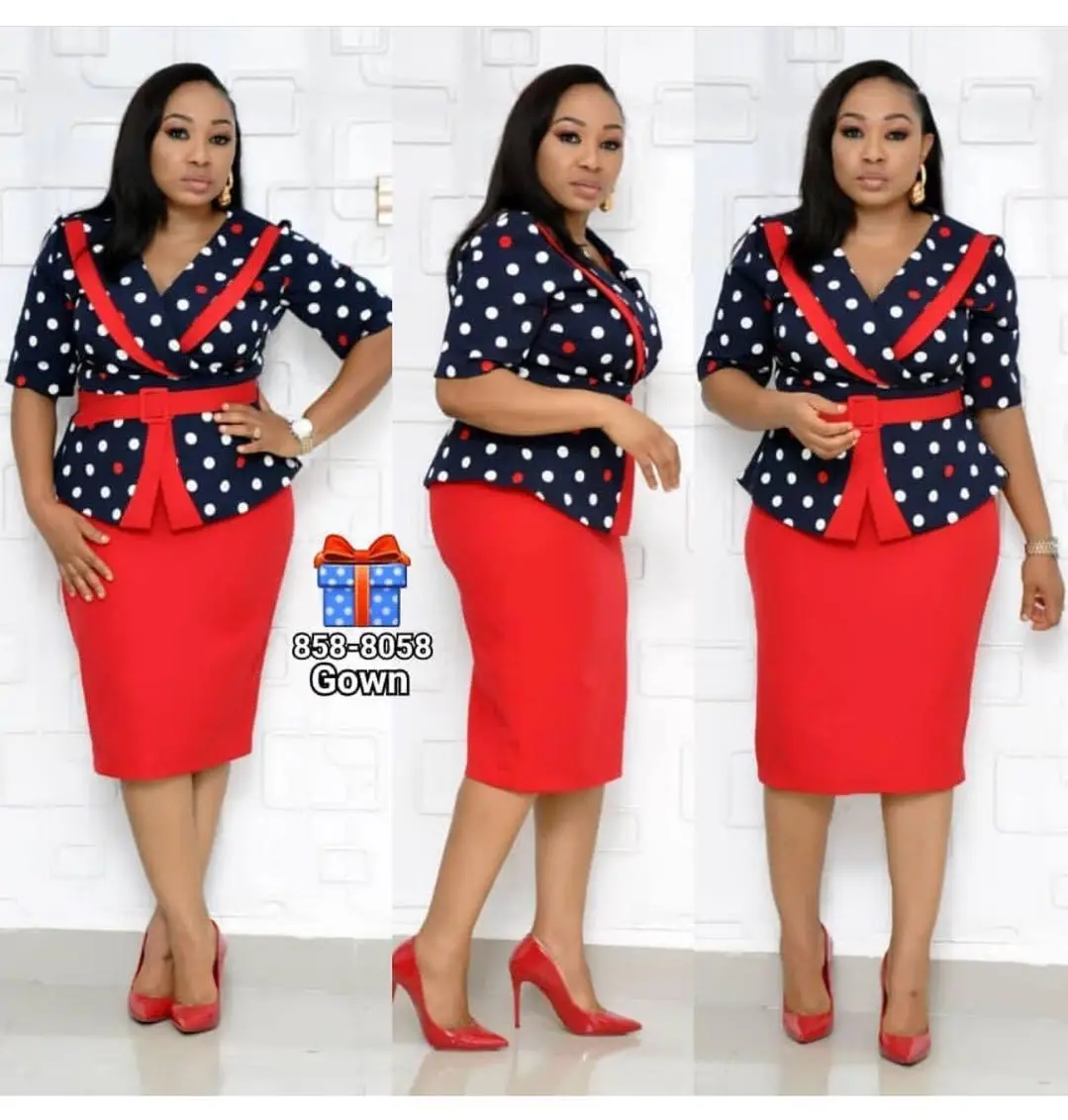 Cross-border Source Explosion Two-piece Suit for African Women's Dresses with Wave Point Collar and Half-length Skirt
Cross-border Source Explosion Two-piece Suit for African Women's Dresses with Wave Point Collar and Half-length Skirt
