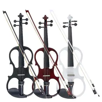 4/4 Basswood Electric Violin Set For Beginers Fiddle Stringed Instrument With Bow Fittings Cable Headphone Case
4/4 Basswood Electric Violin Set For Beginers Fiddle Stringed Instrument With Bow Fittings Cable Headphone Case