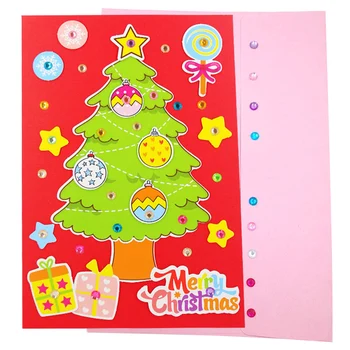 5 Pcs Handmade DIY Christmas Card Children 3D Greeting Card Craft Educational Toy Kindergarten Baby Santa Claus Snowman Toy Gift
5 Pcs Handmade DIY Christmas Card Children 3D Greeting Card Craft Educational Toy Kindergarten Baby Santa Claus Snowman Toy Gift