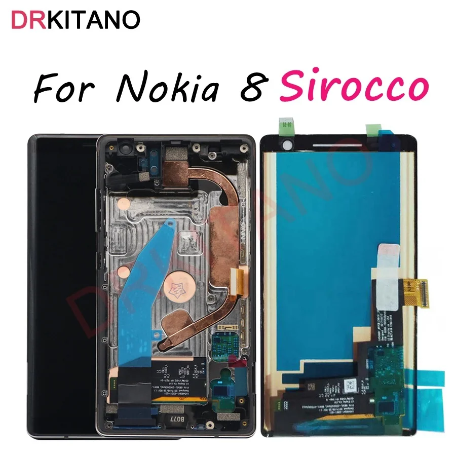 For Nokia 8 Sirocco LCD Display Touch Screen Digitizer TA-1005 TA-1042 8S Display For Nokia 8 Sirocco LCD Screen Replacement
For Nokia 8 Sirocco LCD Display Touch Screen Digitizer TA-1005 TA-1042 8S Display For Nokia 8 Sirocco LCD Screen Replacement