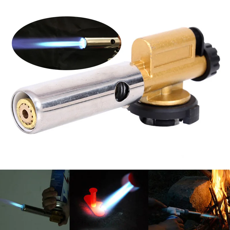 Multifunction Butane Gas Torch Professional Portable Welding Igniter Lighter for Welding Home Cooking Outdoors for BBQ Use
Multifunction Butane Gas Torch Professional Portable Welding Igniter Lighter for Welding Home Cooking Outdoors for BBQ Use