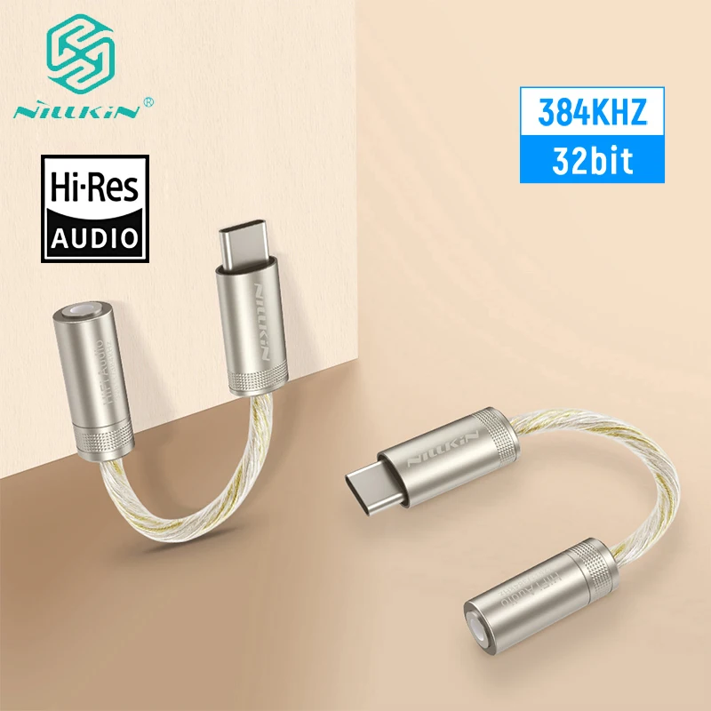 NILLKIN HIFI DAC Earphone Amplifier Pro Type-C to 3.5mm audio adapter amplifier 32bit/384K For iPhone For Samsung For Huawei
NILLKIN HIFI DAC Earphone Amplifier Pro Type-C to 3.5mm audio adapter amplifier 32bit/384K For iPhone For Samsung For Huawei