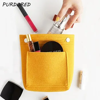 PURDORED 1 Pc Solid Color Cosmetic Bag Large Capacity Makeup Purse Travel Felt Bag Organizer Handy Handbag In Bag Cosmetiquera
PURDORED 1 Pc Solid Color Cosmetic Bag Large Capacity Makeup Purse Travel Felt Bag Organizer Handy Handbag In Bag Cosmetiquera