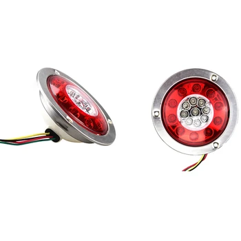 4.3inch Round LED Truck Trailer Lorry Brake Stop Turn Tail Light Side Marker For Car Trucks Vehicles 12V 24V Chrome Ring
4.3inch Round LED Truck Trailer Lorry Brake Stop Turn Tail Light Side Marker For Car Trucks Vehicles 12V 24V Chrome Ring