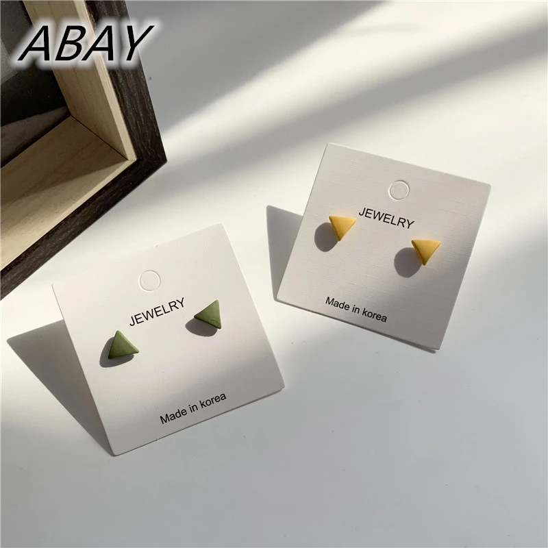 Simple Triangle Stud Earrings Temperament Geometry Pendientes Gem Dangle Fashion Earrings for Women Girls Jewelry Gift ABAY
Simple Triangle Stud Earrings Temperament Geometry Pendientes Gem Dangle Fashion Earrings for Women Girls Jewelry Gift ABAY