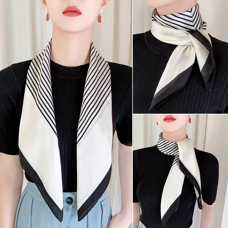 Silk Scarf Women 2020 Europe The United States New Imitation Silk 70 Small Square Scarf Korean Fashion Wild Professional Ladies
Silk Scarf Women 2020 Europe The United States New Imitation Silk 70 Small Square Scarf Korean Fashion Wild Professional Ladies
