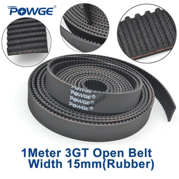 POWGE 1meter GT 3MGT 3GT Open Synchronous Timing belt 3GT 15 Width 15mm 3GT-15 Rubber 3KC GT3 pulley Small Backlash 3D printer
POWGE 1meter GT 3MGT 3GT Open Synchronous Timing belt 3GT 15 Width 15mm 3GT-15 Rubber 3KC GT3 pulley Small Backlash 3D printer