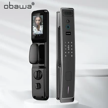 

Obawa smart lock face recognition With Camera Dingding APP Fingerprint Magnetic Card Password unlock Real-time video intercom