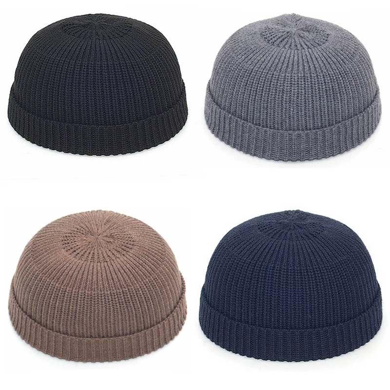 Women Winter Knitted Mens Hat Skullcap Male Beanie Hat Winter Short Brimless Melon Cap Docker Fisherman Knitted Hat Girls
Women Winter Knitted Mens Hat Skullcap Male Beanie Hat Winter Short Brimless Melon Cap Docker Fisherman Knitted Hat Girls