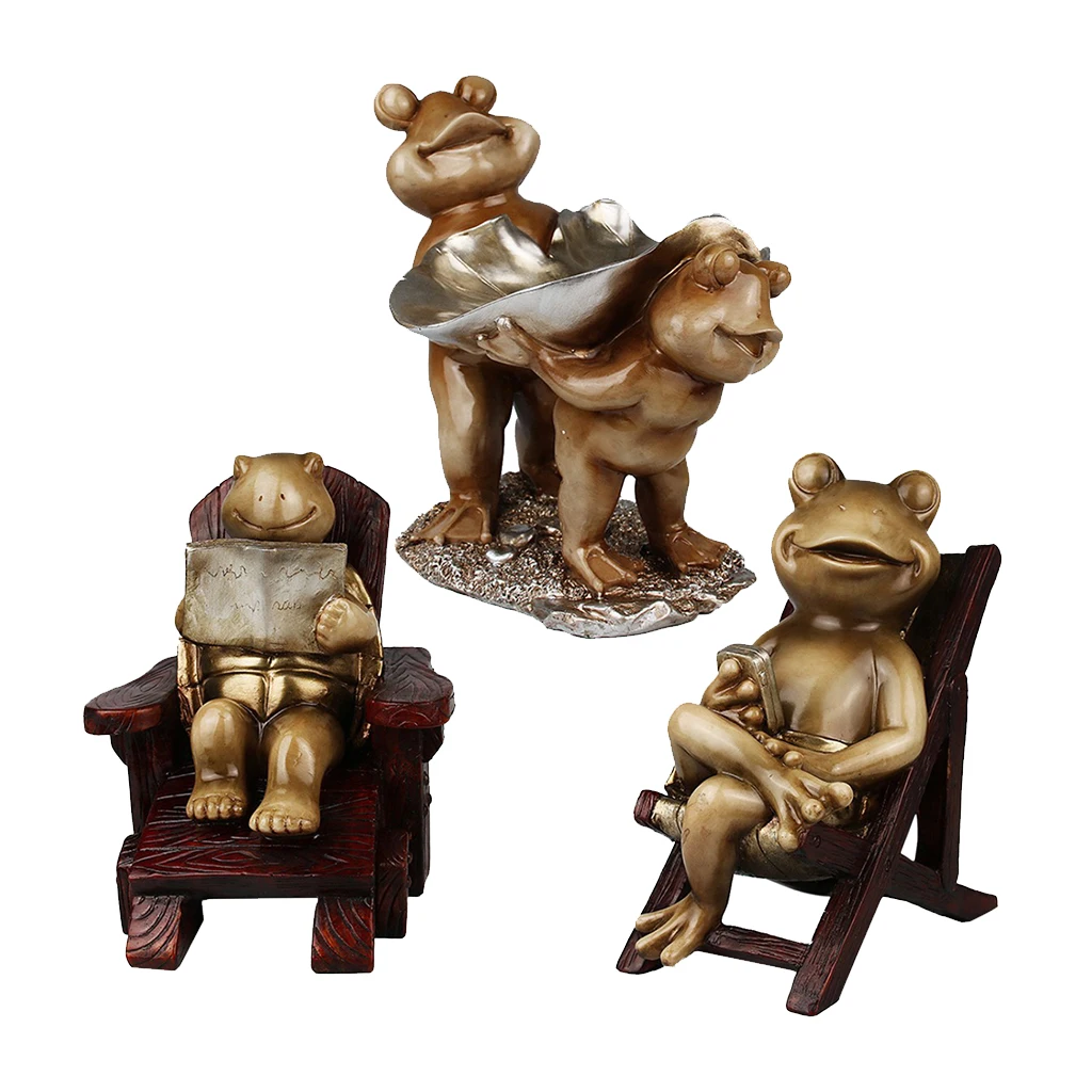Collectible 3D Home Decoration Resin Frog Figurines Furnishing Articles Decorative Ornament Gift 3 Types Available
Collectible 3D Home Decoration Resin Frog Figurines Furnishing Articles Decorative Ornament Gift 3 Types Available