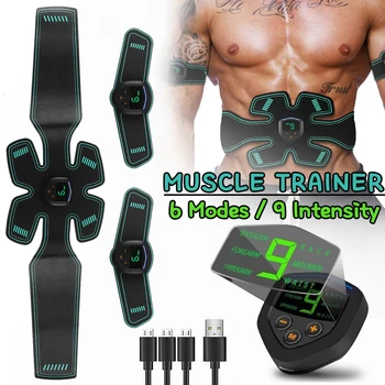 USB Rechargeable Electric Abdominal Muscle Stimulator Trainer Fitness Body Massage Fit EMS Exercise LCD Muscle Training Gear
USB Rechargeable Electric Abdominal Muscle Stimulator Trainer Fitness Body Massage Fit EMS Exercise LCD Muscle Training Gear