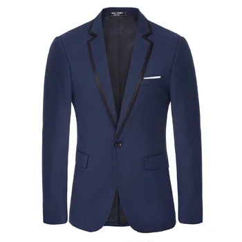 Men's Coats Spring Autumn Contrast Strips Decorated Blazer Coat One-Button Notch Lapel Back Split Blazers Work Wear Office Male
Men's Coats Spring Autumn Contrast Strips Decorated Blazer Coat One-Button Notch Lapel Back Split Blazers Work Wear Office Male