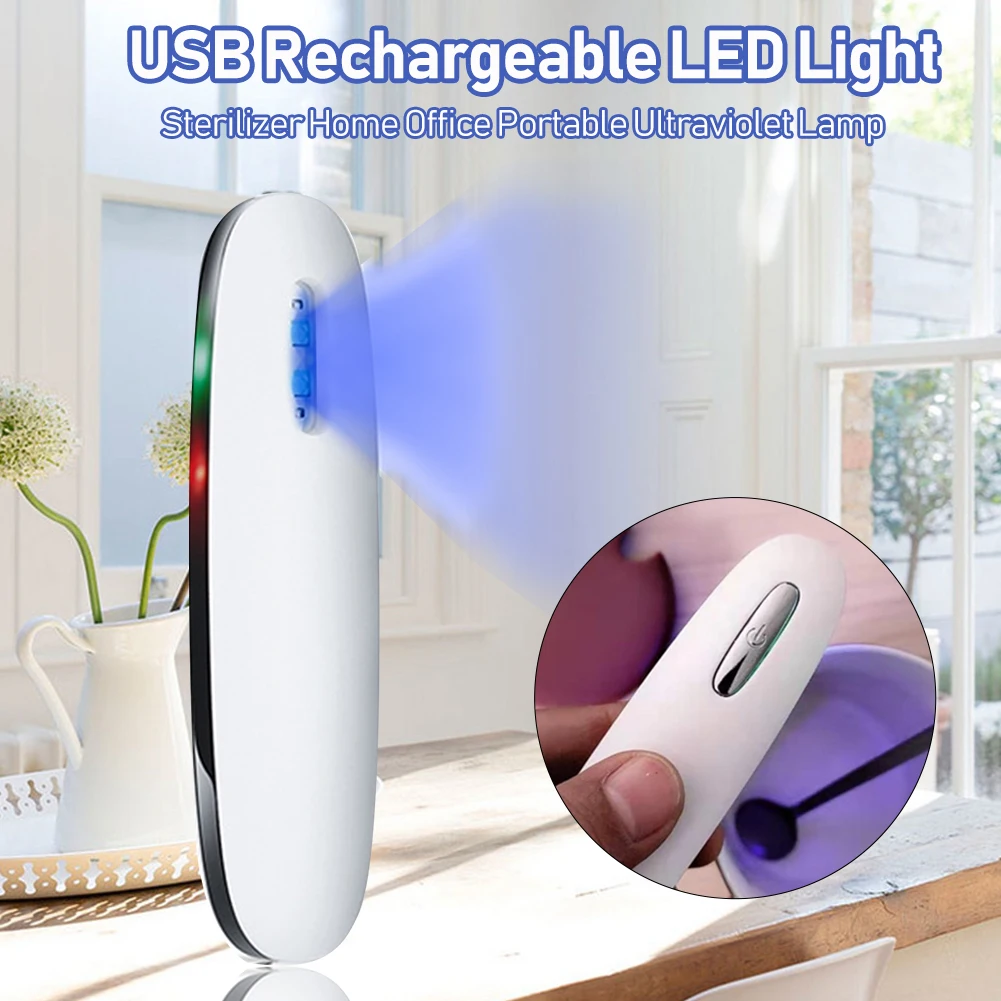 10W UVC LED UV Lamp Ultraviolet Germicidal Light Portable USB Rechargeable LED Light Sterilizer Handheld Sterilization Lamp
10W UVC LED UV Lamp Ultraviolet Germicidal Light Portable USB Rechargeable LED Light Sterilizer Handheld Sterilization Lamp