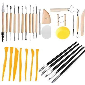 Clay Sculpting Tools - Pottery Sculpture Modeling/Carving Tool 31 PCS Set for Ceramics Beginners and Professional Art Crafts
Clay Sculpting Tools - Pottery Sculpture Modeling/Carving Tool 31 PCS Set for Ceramics Beginners and Professional Art Crafts