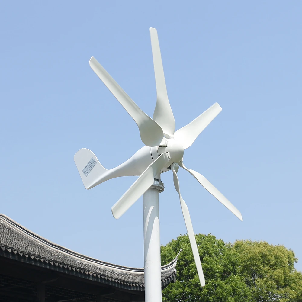 New Arrival Free Energy 6 Blades 800W 12V 24V Wind Turbine Generator Windmill With PWM Controller Homeuse Low Wind Speed Start
New Arrival Free Energy 6 Blades 800W 12V 24V Wind Turbine Generator Windmill With PWM Controller Homeuse Low Wind Speed Start