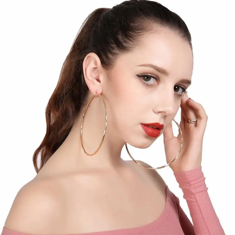 Personality Geometric Earrings Trendy Exaggeration Large Round Square Shaped Europe And America Hollow Earrings For Women Gift
Personality Geometric Earrings Trendy Exaggeration Large Round Square Shaped Europe And America Hollow Earrings For Women Gift