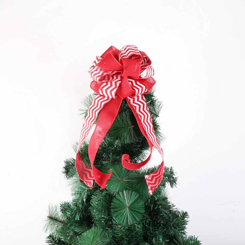 DIY Christmas Tree Bow Topper Christmas Wreath Bow Home Decoration Christmas Tree Decor For Xmas Tree Ornaments
DIY Christmas Tree Bow Topper Christmas Wreath Bow Home Decoration Christmas Tree Decor For Xmas Tree Ornaments