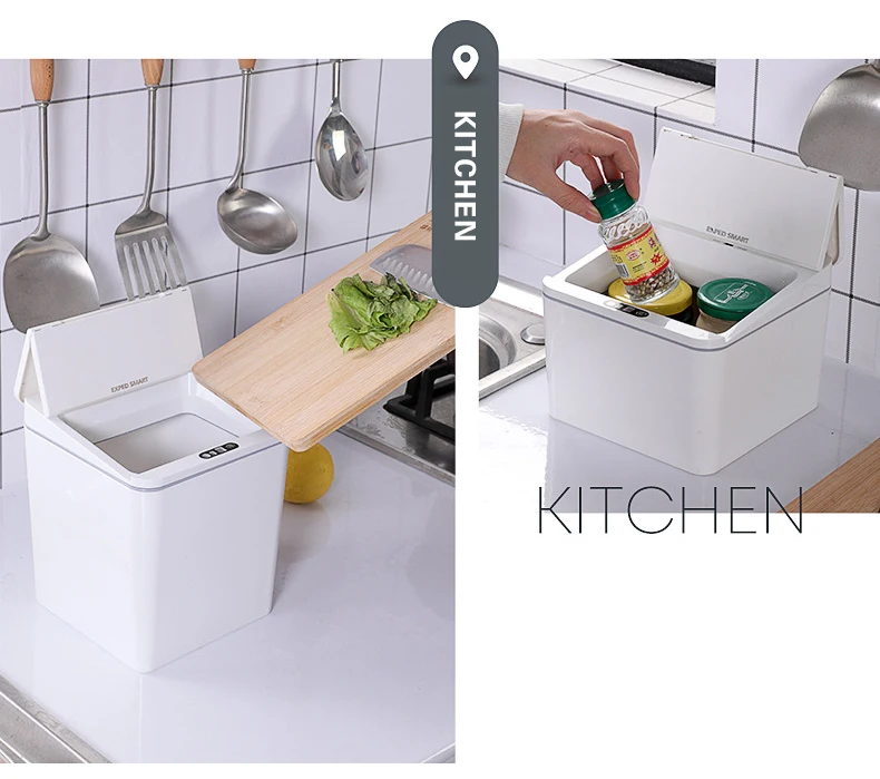 Generic Automatic Touchless Trash Can Smart Intelligent Trash Bin