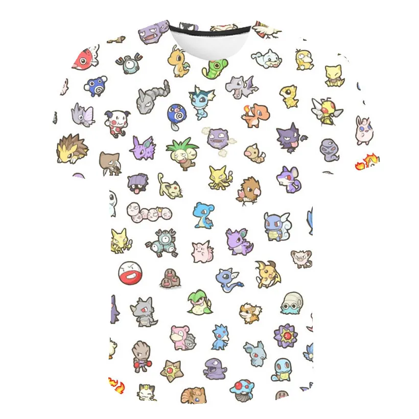 2019 New 3D Print Pokemon T-Shirt Black and White Fashion Casual Short Sleeve Ink Pokemon Pattern Menswear Children's wear
2019 New 3D Print Pokemon T-Shirt Black and White Fashion Casual Short Sleeve Ink Pokemon Pattern Menswear Children's wear