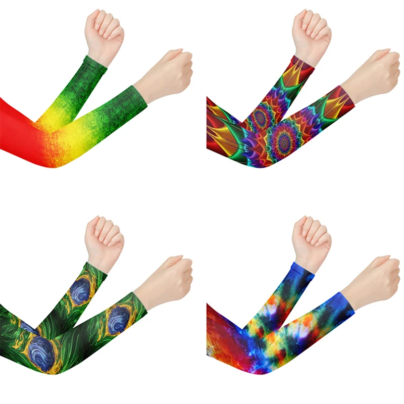 3D Colorful Ice Silk Protection Sun UV Sleeves Unisex Long Arm Cool Warmers Cycling Running Breathable Sport Compression Sleeves
3D Colorful Ice Silk Protection Sun UV Sleeves Unisex Long Arm Cool Warmers Cycling Running Breathable Sport Compression Sleeves