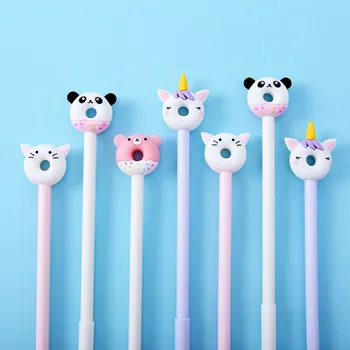 4pcs Cute Donuts Pen Ballpoint 0.5mm Black Color Gel Ink Pens for Writing Bear Panda Unicorn Kitties Gift Office School A6122
4pcs Cute Donuts Pen Ballpoint 0.5mm Black Color Gel Ink Pens for Writing Bear Panda Unicorn Kitties Gift Office School A6122