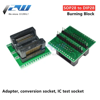 SOP28 to DIP28 IC test socket Adapter, adapter socket, conversion socket, programming socket SOP28 programming socket
SOP28 to DIP28 IC test socket Adapter, adapter socket, conversion socket, programming socket SOP28 programming socket