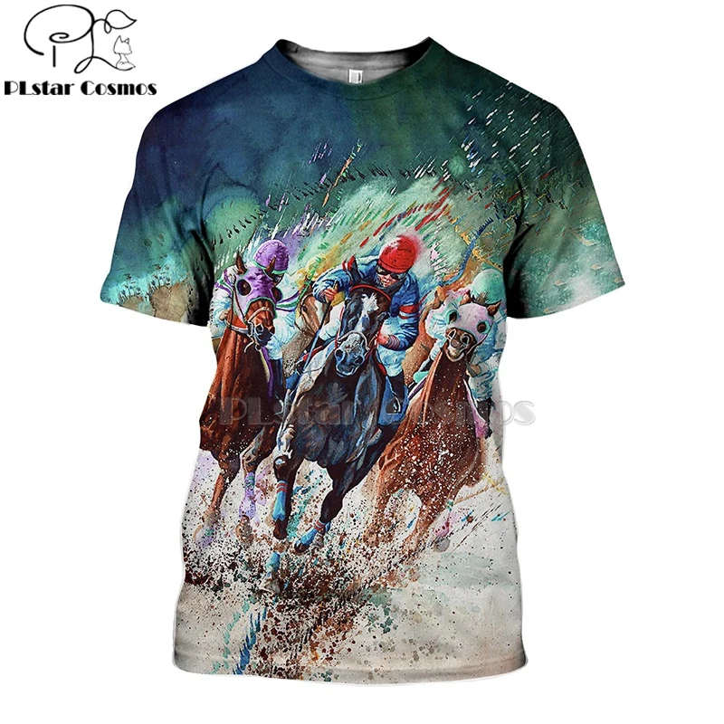 2020 New Fashion Men tshirts 3D Print t shirt Animal horse horserace Creative Art t shirt tees shorts sleeve Apparel Unisex -1
2020 New Fashion Men tshirts 3D Print t shirt Animal horse horserace Creative Art t shirt tees shorts sleeve Apparel Unisex -1