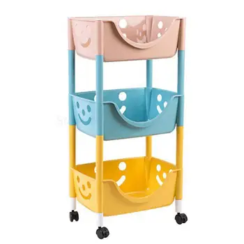 Removable pulley storage rack tiered storage rack Living room kitchen trolley floor snack racks
Removable pulley storage rack tiered storage rack Living room kitchen trolley floor snack racks