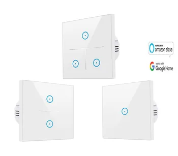 Touch Interruptor Smart WiFi wall switch for home light remote control Alexa compatible Sensor switch for intelligent home
Touch Interruptor Smart WiFi wall switch for home light remote control Alexa compatible Sensor switch for intelligent home