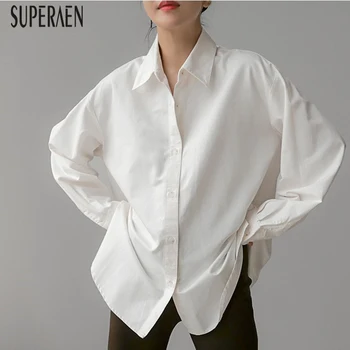 SuperAen Fashion Shirt Women Spring New 2020 Korean Style Cotton Ladies Blouse and Tops Casual Long Sleeves Women Clothing
SuperAen Fashion Shirt Women Spring New 2020 Korean Style Cotton Ladies Blouse and Tops Casual Long Sleeves Women Clothing