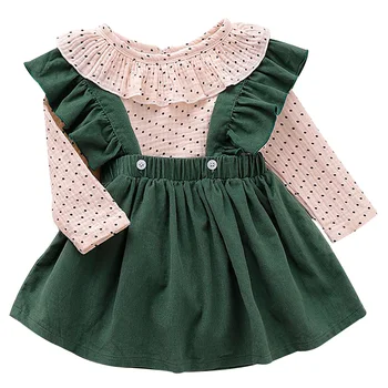 Newborn Baby Girls Clothing 3pcs Set Ruffle Polka Dot Tops+Overalls Skirts Casual Infant Girls Outfits Spring Baby Clothes D30
Newborn Baby Girls Clothing 3pcs Set Ruffle Polka Dot Tops+Overalls Skirts Casual Infant Girls Outfits Spring Baby Clothes D30