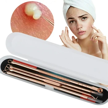 4Pcs/Set Blackhead Comedone Acne Pimple Blemish Extractor Blackhead Remover Tool Face Skin Care Tool Suits
4Pcs/Set Blackhead Comedone Acne Pimple Blemish Extractor Blackhead Remover Tool Face Skin Care Tool Suits