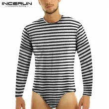 INCERUN Men Striped Bodysuit T Shirts Leisure Long Sleeve Round Neck Homewear Tops Sexy Fitness Rompers Camisetas Man Sexy Tees7 
INCERUN Men Striped Bodysuit T Shirts Leisure Long Sleeve Round Neck Homewear Tops Sexy Fitness Rompers Camisetas Man Sexy Tees7