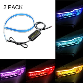 2PCS 30cm Universal Waterproof Car LED Daytime Running Light Flow Running Headlight LED Strip Brake Turn Signal Lights
2PCS 30cm Universal Waterproof Car LED Daytime Running Light Flow Running Headlight LED Strip Brake Turn Signal Lights