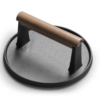 Round Grill Press Heavy Duty Bacon Burger Press With Wood Handle For Baconham Grilled Sandwiches Hamburgers Quesadillas Steak
Round Grill Press Heavy Duty Bacon Burger Press With Wood Handle For Baconham Grilled Sandwiches Hamburgers Quesadillas Steak