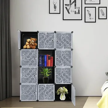12-cube Storage Cabinet DIY Closet Organizer Home Office Decoration Versatile Collection Display Shelf Sturdy Durable Furniture
12-cube Storage Cabinet DIY Closet Organizer Home Office Decoration Versatile Collection Display Shelf Sturdy Durable Furniture