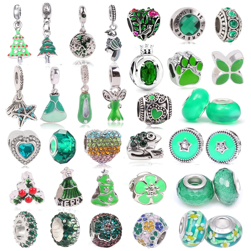 Boosbiy 2pc DIY Cute Green Tree & Frog Charms Beads fit Brand Bracelets & Necklaces For Women Cartoon Jewelry Gift Making 
Boosbiy 2pc DIY Cute Green Tree & Frog Charms Beads fit Brand Bracelets & Necklaces For Women Cartoon Jewelry Gift Making