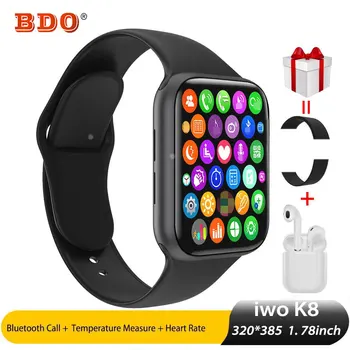 Iwo K8 Smart Watch Man Bluetooth Call phone GPS motion track ECG Heart Rate Smartwatch 1.78inch, 320*385 Android iOS Watch Wear
Iwo K8 Smart Watch Man Bluetooth Call phone GPS motion track ECG Heart Rate Smartwatch 1.78inch, 320*385 Android iOS Watch Wear