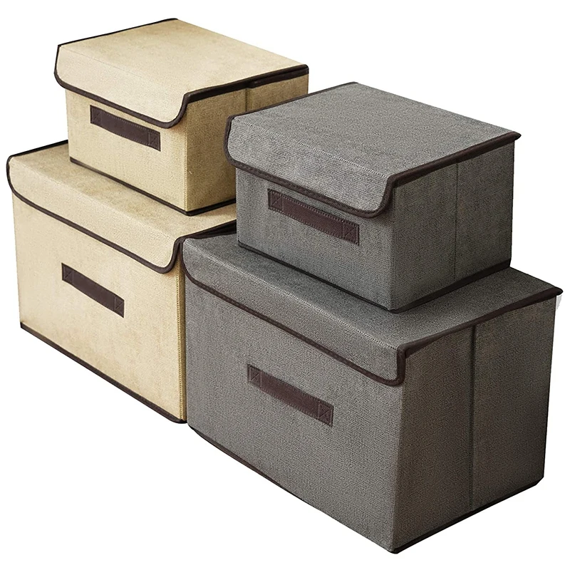 Storage Bins with Lids,Fabric Storage Boxes with Handles,Collapsible Large Storage Basket Box Organizer
Storage Bins with Lids,Fabric Storage Boxes with Handles,Collapsible Large Storage Basket Box Organizer