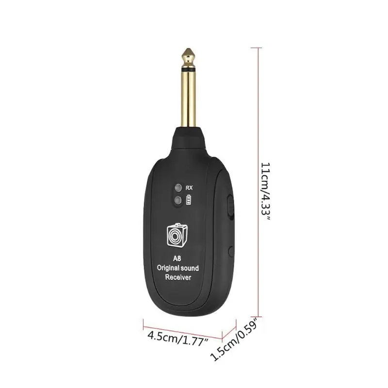 Wireless Guitar Transmition Audio Guitar Transmitter Receiver System for Electric Guitar Bass Violin Instrument Accessorie Y51D
Wireless Guitar Transmition Audio Guitar Transmitter Receiver System for Electric Guitar Bass Violin Instrument Accessorie Y51D