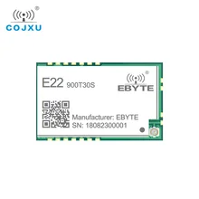 SX1262 1W UART LoRa TCXO 915mhz Module cojxu E22-900T30S Wireless Module 868MHz Long Range IoT SMD IPEX Interface Transmitter
SX1262 1W UART LoRa TCXO 915mhz Module cojxu E22-900T30S Wireless Module 868MHz Long Range IoT SMD IPEX Interface Transmitter