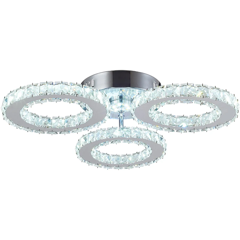 Modern 3 Ring Crystal Ceiling Lights LED Circle Ring Ceiling Lamp Ceiling Lights Fixtures For Home Living Room Hotel Hall lustre
Modern 3 Ring Crystal Ceiling Lights LED Circle Ring Ceiling Lamp Ceiling Lights Fixtures For Home Living Room Hotel Hall lustre