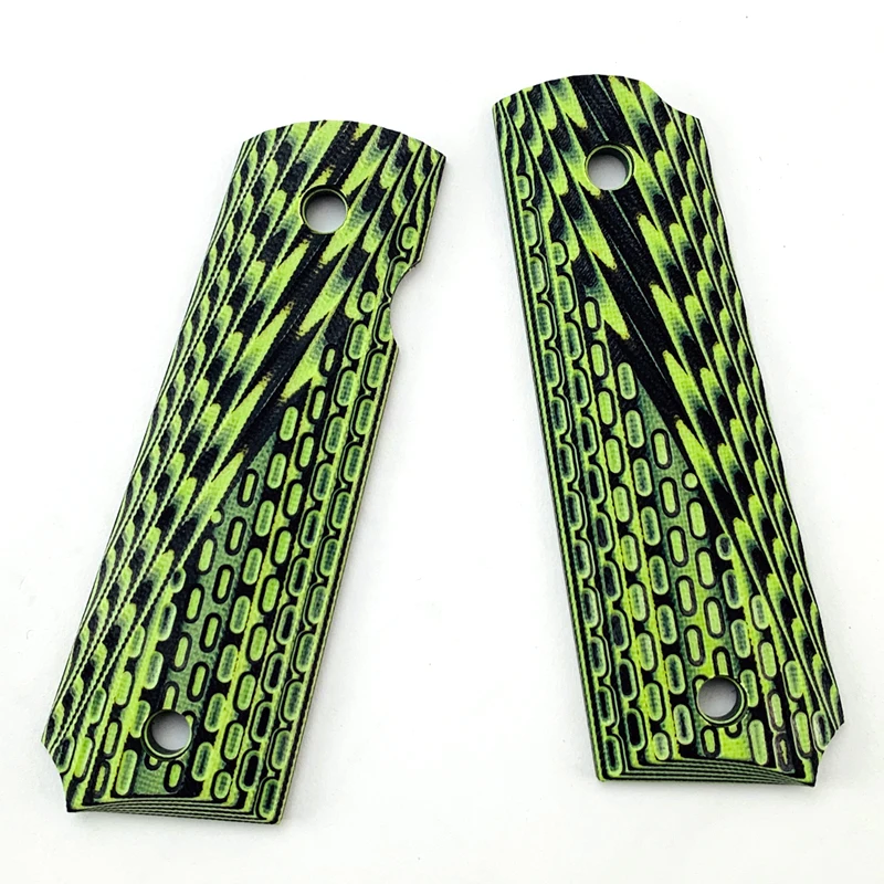 Colt 1911 Grips G10 Handle Full Size 1911 Accessories CNC G10 Handle material Green and black G10
Colt 1911 Grips G10 Handle Full Size 1911 Accessories CNC G10 Handle material Green and black G10