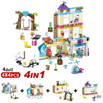 Mini 484pcs Building Blocks Girls Friendship House Stacking Bricks Compatible Girls Friends Kids Toys for Children 
Mini 484pcs Building Blocks Girls Friendship House Stacking Bricks Compatible Girls Friends Kids Toys for Children