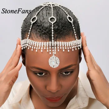 StoneFans Drop Bridal Crystal Rhinestone Jewelry Women Round Dance Crystal Wedding Headpiece Hair Accesories Vintage Flapper Cap 
StoneFans Drop Bridal Crystal Rhinestone Jewelry Women Round Dance Crystal Wedding Headpiece Hair Accesories Vintage Flapper Cap