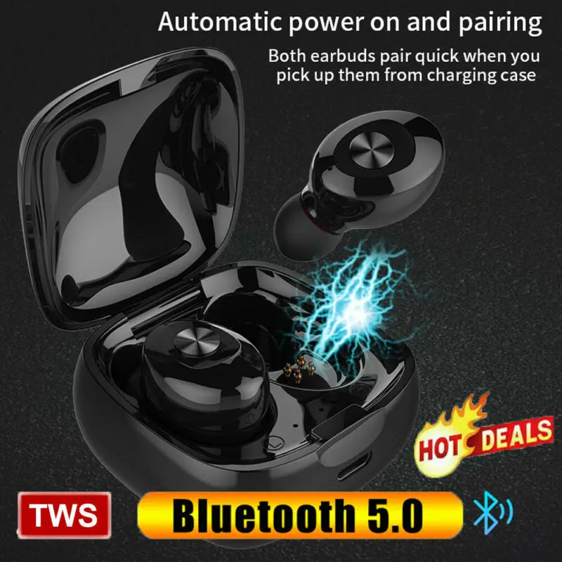 Беспроводная гарнитура TWS Twins Bluetooth 5 0 5D стереонаушники 3F05 | Электроника