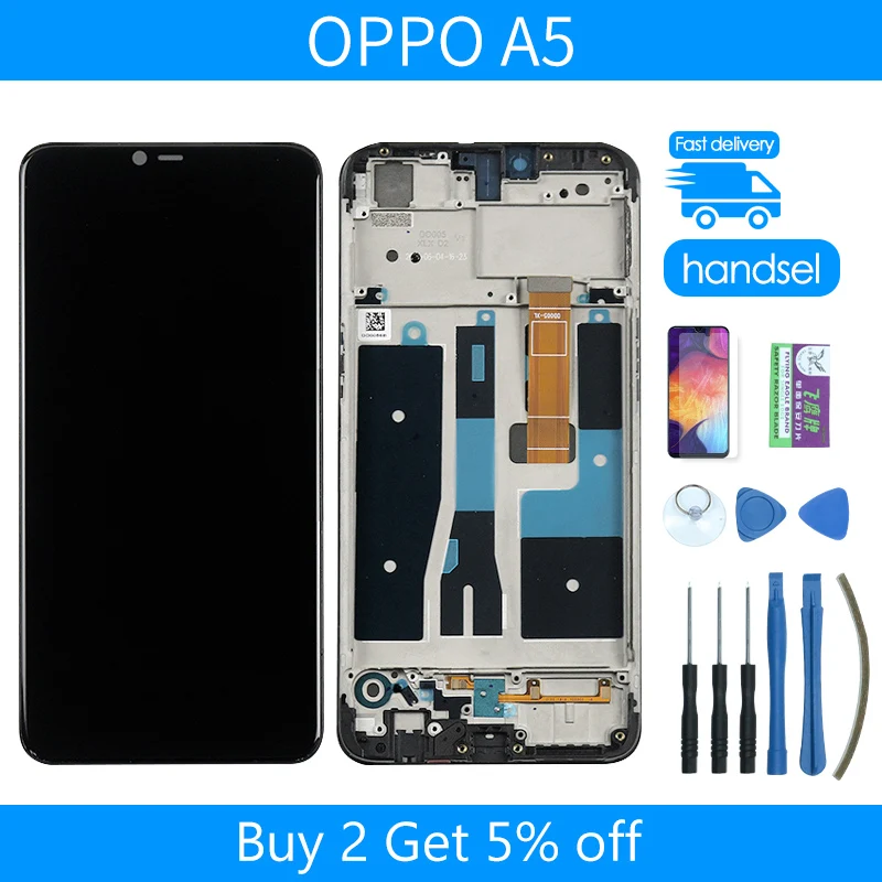 Original Nuovo 6.2 ''Nero Per OppoA5 DIsplay LCD Full + Touch Screen Digitizer Assembly Per OPPO A5 100% quality AAA LCD screen
Original Nuovo 6.2 ''Nero Per OppoA5 DIsplay LCD Full + Touch Screen Digitizer Assembly Per OPPO A5 100% quality AAA LCD screen