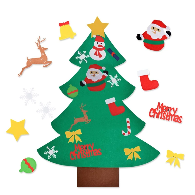 felt christmas tree, diy christmas tree decoration hanging deco